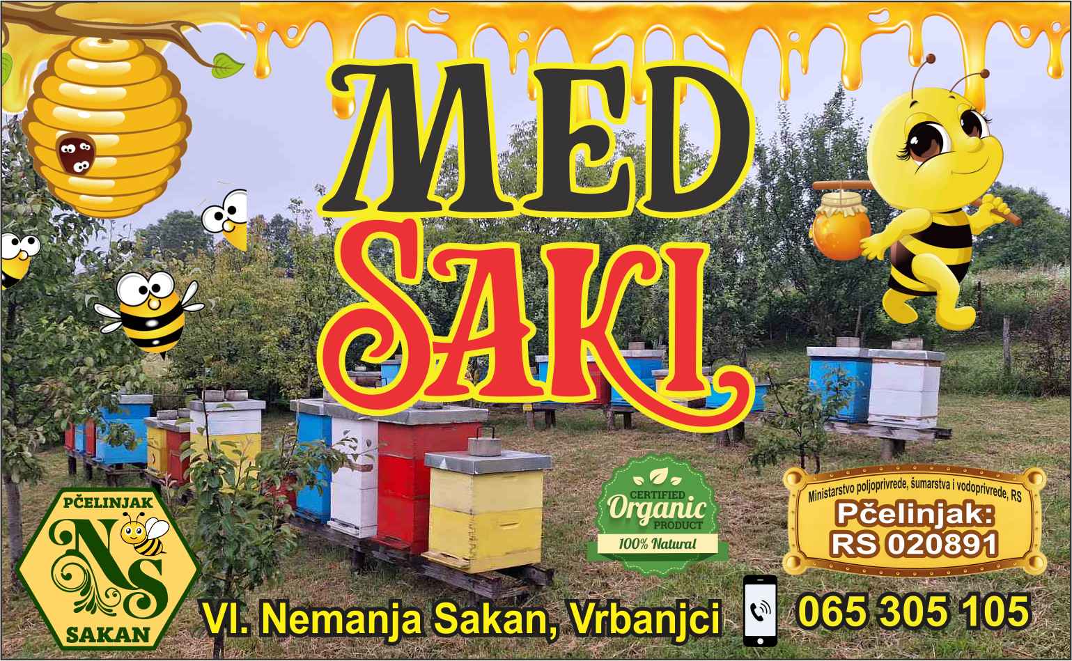 “Med Saki” : Kvalitetan domaći organski med